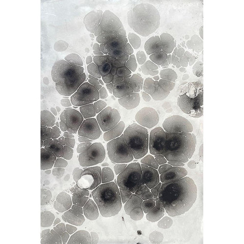Marbling VIII Black Modern Wood Framed Art Print by Ferrell, Erin McGee