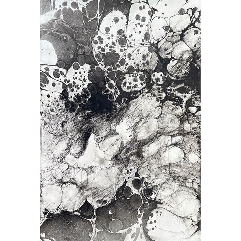 Marbling IX White Modern Wood Framed Art Print by Ferrell, Erin McGee