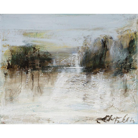 Wintery Horizon I Gold Ornate Wood Framed Art Print with Double Matting by Ferrell, Erin McGee