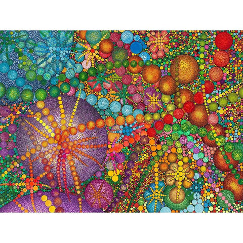Burst Again Black Modern Wood Framed Art Print with Double Matting by Dignan, Lawrie