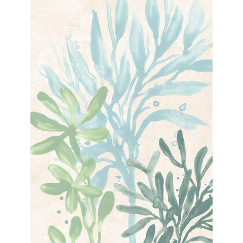 Swaying Seagrass II Black Modern Wood Framed Art Print by Vess, June Erica