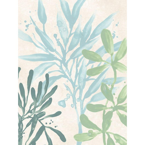 Swaying Seagrass III Black Modern Wood Framed Art Print by Vess, June Erica