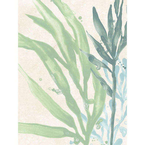 Swaying Seagrass IV White Modern Wood Framed Art Print by Vess, June Erica