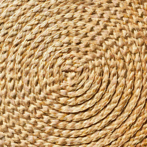 Basket Bottom III White Modern Wood Framed Art Print with Double Matting by Saunders, Alonzo