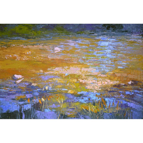 Indian Summer White Modern Wood Framed Art Print by Fagan, Dorothy