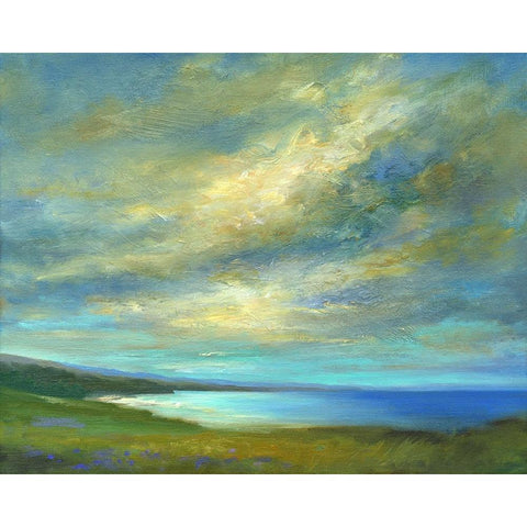 Coastal Views I Black Modern Wood Framed Art Print by Finch, Sheila