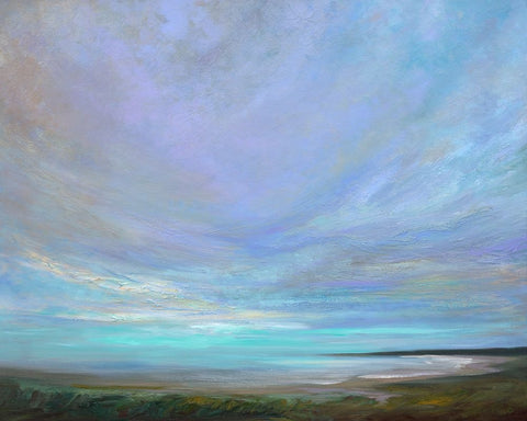 Coastal Views III Black Ornate Wood Framed Art Print with Double Matting by Finch, Sheila