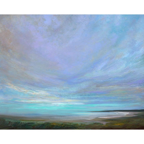 Coastal Views III White Modern Wood Framed Art Print by Finch, Sheila