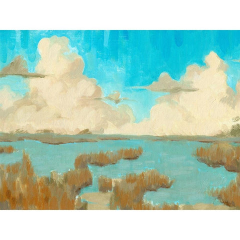 Fripp Island Water II Black Modern Wood Framed Art Print by Green, Jacob