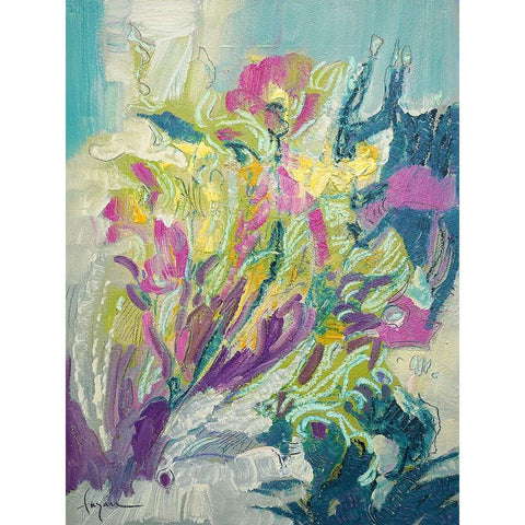 Standing Tall Black Modern Wood Framed Art Print with Double Matting by Fagan, Dorothy