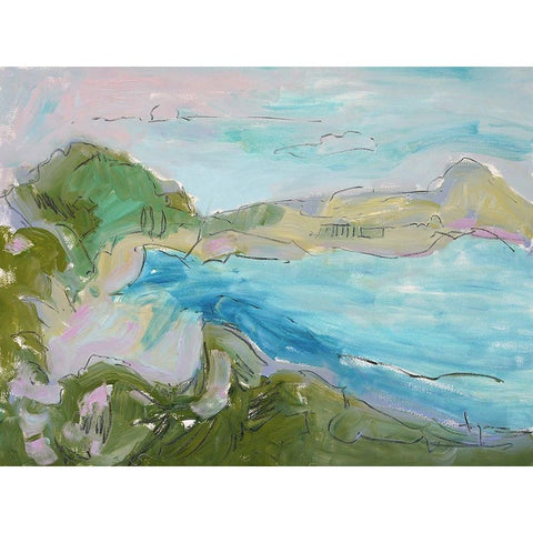 Landing Strip Black Modern Wood Framed Art Print by Fagan, Dorothy