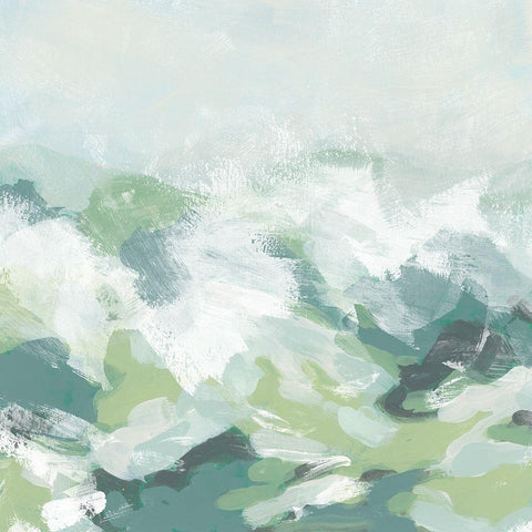 Vista Nublado I Black Modern Wood Framed Art Print by Vess, June Erica