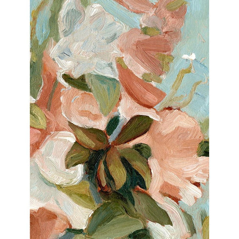 Bouquet Scatter IV Black Modern Wood Framed Art Print with Double Matting by Caroline, Emma