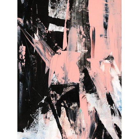 Black And Blush II Gold Ornate Wood Framed Art Print with Double Matting by Harper, Ethan