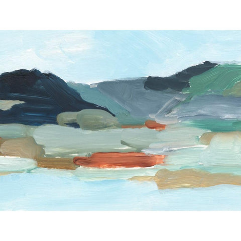 Autumn Mountains II Gold Ornate Wood Framed Art Print with Double Matting by Harper, Ethan