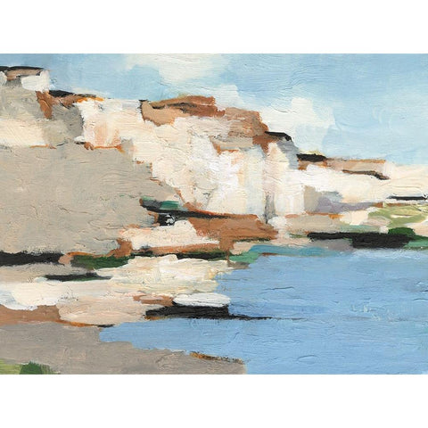 White Rock Cliffs I Gold Ornate Wood Framed Art Print with Double Matting by Harper, Ethan