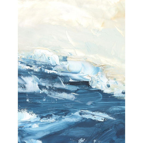 Wave after Wave I White Modern Wood Framed Art Print by Harper, Ethan