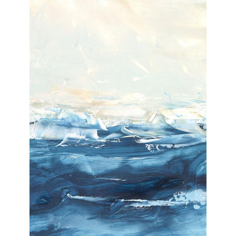 Wave after Wave II White Modern Wood Framed Art Print by Harper, Ethan