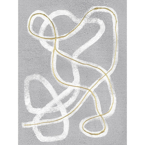 Netted Loops II Gold Ornate Wood Framed Art Print with Double Matting by Lam, Vanna
