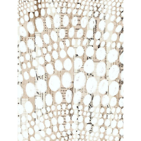 Vintage Pattern IV White Modern Wood Framed Art Print by Galapon, Nikki