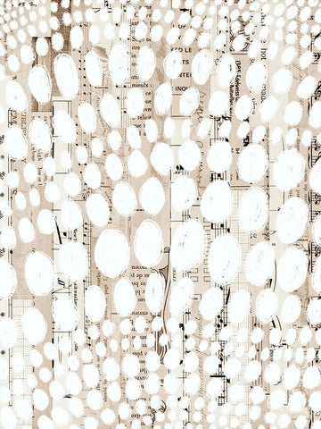 Vintage Pattern IV White Modern Wood Framed Art Print with Double Matting by Galapon, Nikki