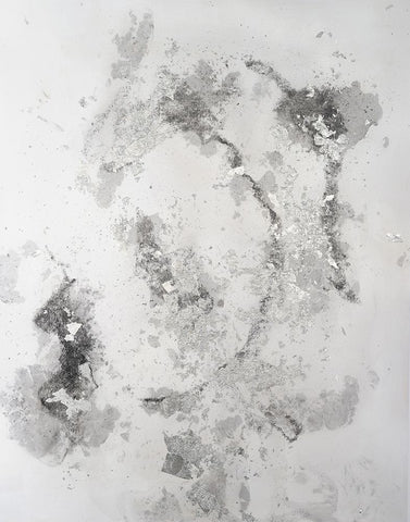 Frozen Vapor II White Modern Wood Framed Art Print with Double Matting by Willett, Michael