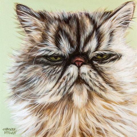 Persian Cat I Gold Ornate Wood Framed Art Print with Double Matting by Vitaletti, Carolee
