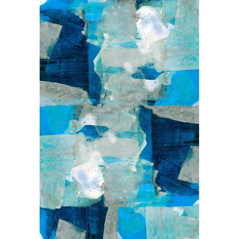 Impasto I Black Modern Wood Framed Art Print by Cartissi