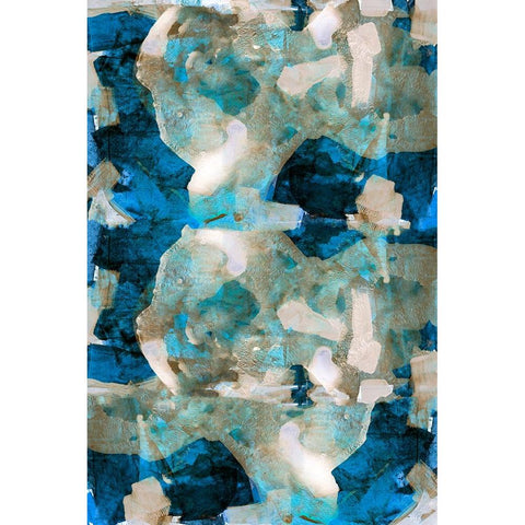 Impasto II White Modern Wood Framed Art Print by Cartissi