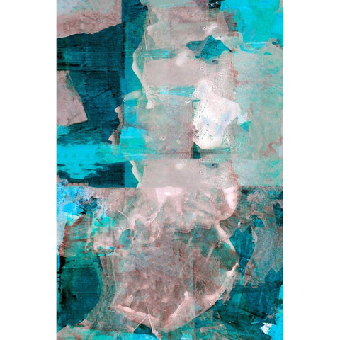 Impasto III White Modern Wood Framed Art Print by Cartissi