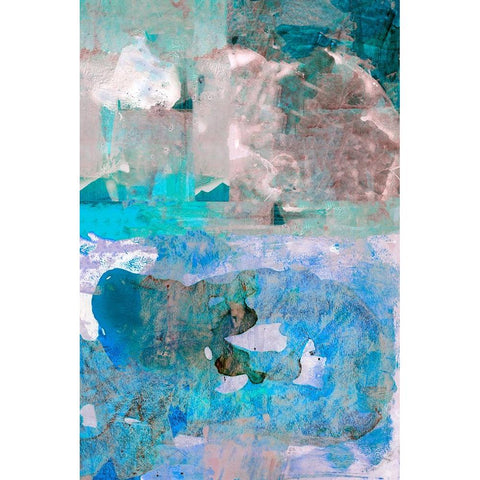 Impasto IV White Modern Wood Framed Art Print by Cartissi