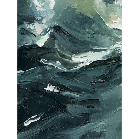 Lost in the Sea I Black Modern Wood Framed Art Print with Double Matting by Caroline, Emma