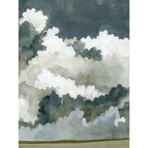 Vast Neutral Sky II Black Modern Wood Framed Art Print by Caroline, Emma