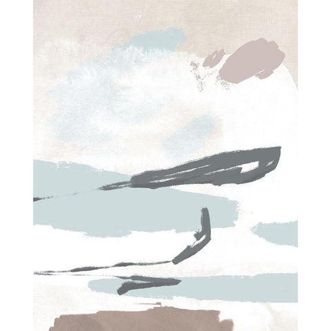 Neutral Wash I Black Modern Wood Framed Art Print by Green, Jacob