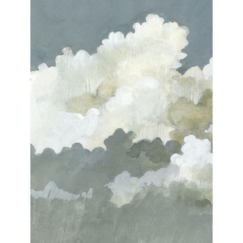 Big Clouds I White Modern Wood Framed Art Print by Caroline, Emma