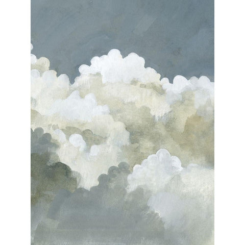 Big Clouds II Gold Ornate Wood Framed Art Print with Double Matting by Caroline, Emma