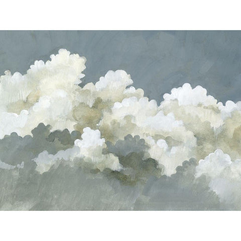 Big Clouds III Gold Ornate Wood Framed Art Print with Double Matting by Caroline, Emma