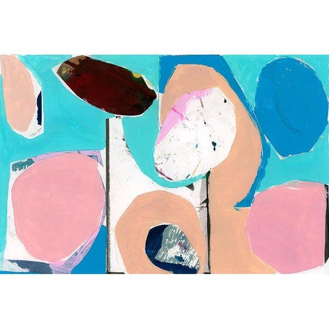 Color Trend II Black Modern Wood Framed Art Print by Cartissi