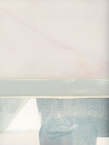 Couturier I White Modern Wood Framed Art Print with Double Matting by Cartissi