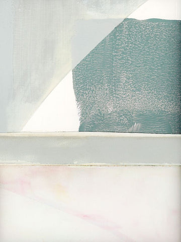 Couturier II White Modern Wood Framed Art Print with Double Matting by Cartissi