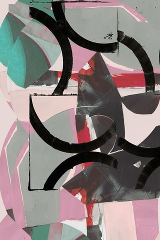 Cartissi Space I White Modern Wood Framed Art Print with Double Matting by Cartissi