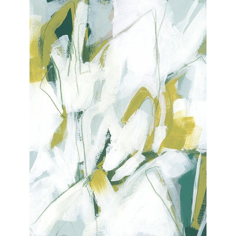 Emerald Ice II Black Modern Wood Framed Art Print by Vess, June Erica