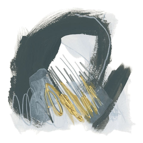 Ocular Frequency I Black Ornate Wood Framed Art Print with Double Matting by Vess, June Erica