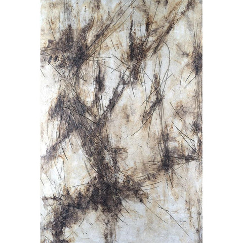 Etched stone I Black Modern Wood Framed Art Print by Willett, Michael