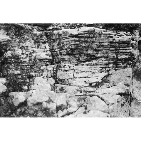 Found Textures XVIII Black Modern Wood Framed Art Print with Double Matting by Johnson, Jason