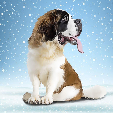 Snow Bernie White Modern Wood Framed Art Print by Curinga, Kim