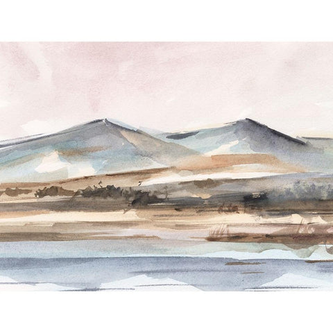 Autumn Mountain Valley II Black Modern Wood Framed Art Print by Harper, Ethan