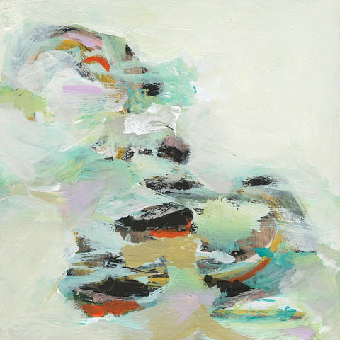 Floating on Air I White Modern Wood Framed Art Print with Double Matting by Fuchs, Jodi