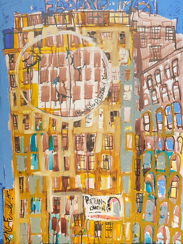 Bandaloo II White Modern Wood Framed Art Print with Double Matting by Ferrell, Erin McGee