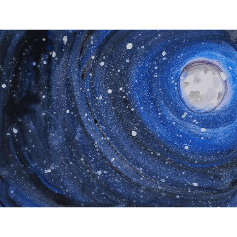 Starry Night Sky I Black Modern Wood Framed Art Print by Ferrell, Erin McGee
